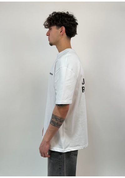 Zaee Nobody Cares Oversize Tişört Beyaz