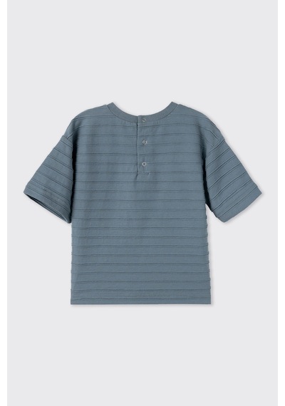 Panço Erkek Çocuk Kısa Kollu T-shirt İndigo