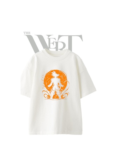 Thewert Goku Super Saiyan Tasarım Baskılı Ünisex Beyaz Oversize T-shirt