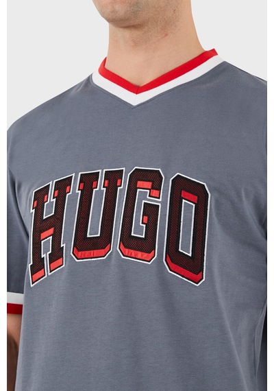 Hugo Erkek T Shirt 50510173 462 Mavi Mavi