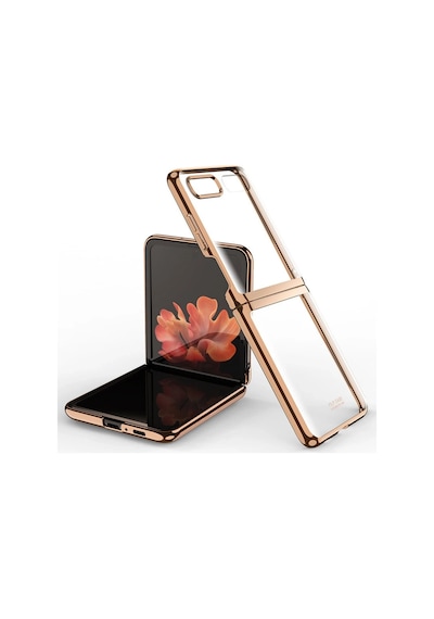 Drnds Newface Samsung Uyumlu Galaxy Z Flip 4 Kılıf Fold Element Kapak - Gold