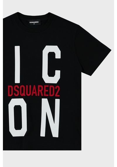 Dsquared2 Çocuk T Shirt Dq0243-d002f Black Siyah
