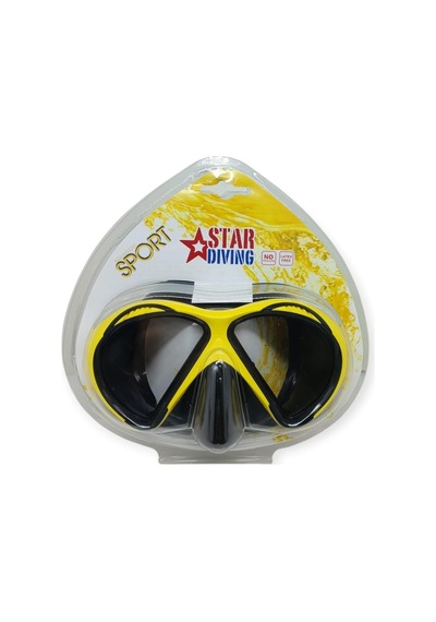 Star Diving Dalış Maskesi Yetişkin - 51701-sarı Lisinya Çok Renkli