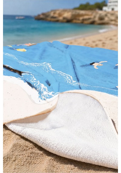 Deniz Sahil Manzaralı Plaj Havlusu - Akdeniz Mavisi Minimalist Havuz Hızlı Kuruyan Mikrofiber Havlu Yağmur Lavanta Deniz Sahil Manzaralı Plaj Havlusu - Akdeniz Mavisi Minimalist Havuz Hızlı Kuruyan Mikrofiber Havlu Yağmur Lavanta