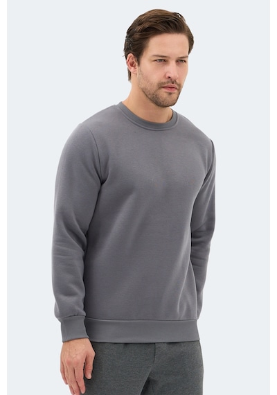 Slazenger Konnor In Erkek Koyu Gri Sweatshırt Koyu Gri