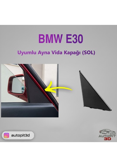 Bmw E30 Uyumlu İç Ayna Kapağı Sol Taraf