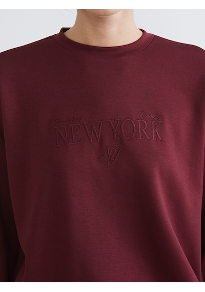 Lcw Comfort Mürdüm New York Nakışlı Kadın Sweatshirt