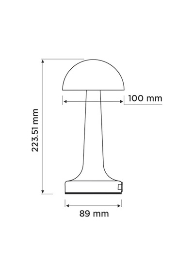 Siyah Dokunmatik Şarjlı Masa Lambası 3 Renk Modu 6400k-3200k-1600k , 2w Led, 30-50 Lümen, 1200mah Batarya, Usb Diğer