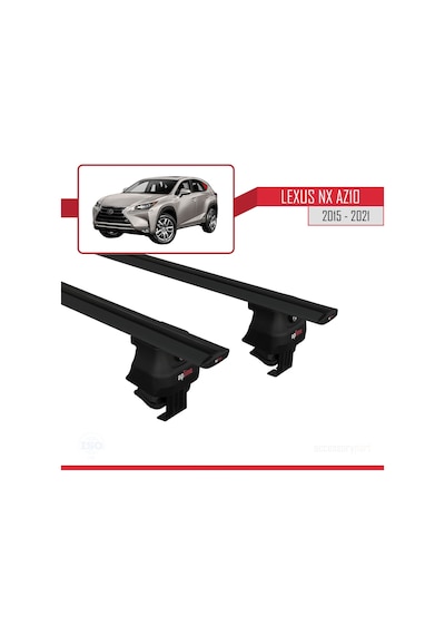Lexus Nx Az10 2015-2021 Arası İle Uyumlu Ace-4 Ara Atkı Tavan Barı Siyah