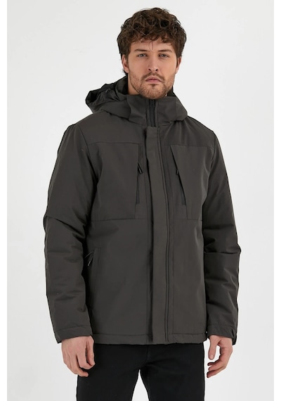 Erkek H Winter Jacket M - Antrasit Siyah