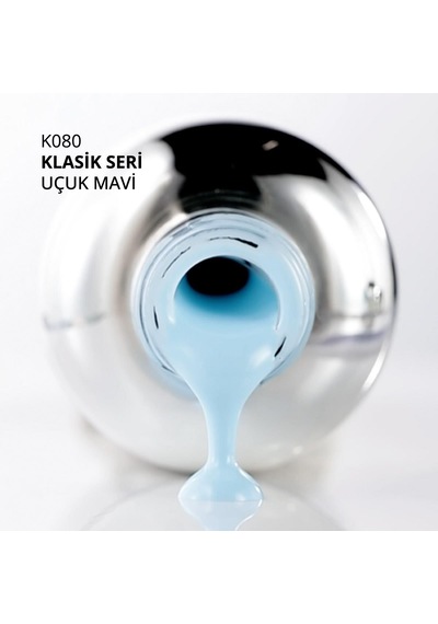 Kalıcı Oje K080, Uçuk Mavi, 10 Ml