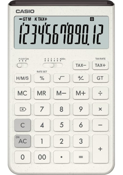 Casio Jt-200t-we-w-dp Hesap Makinesi Desktop Gri - Siyah