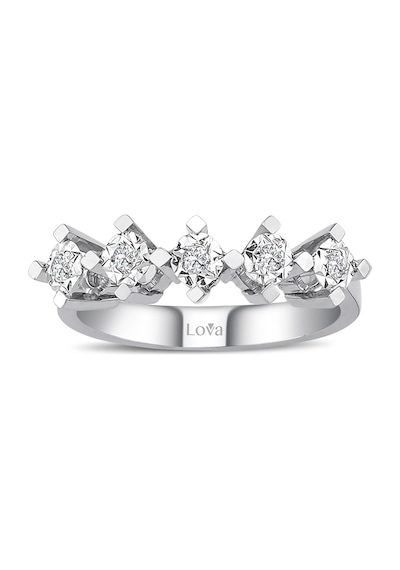 Lova 1 Karat Efektli Pırlanta Beştaş Yüzük - 1070099