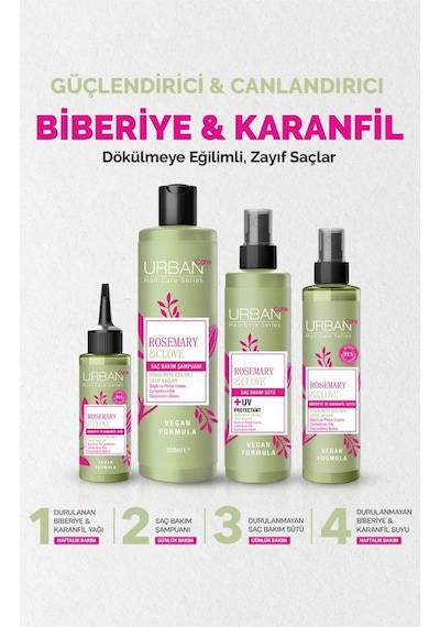 Urban Care Rosemary & Clove Biberiye ve Karanfil Saç Bakım Yağı 100 ML