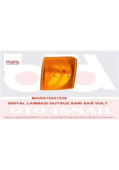 Sinyal Lambası Duysuz Sarı Sağ Volt 521516 Mars 2d0953042