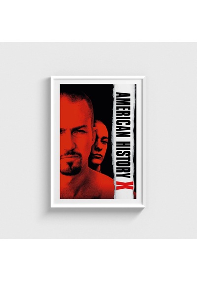 American History X 1998 Film Posteri Tablo Çerçeveli Poster Duvar Dekorasyonu Beyaz Çerçeveli Tablo Beyaz Çerçeveli Tablo Dn11d260beyaz
