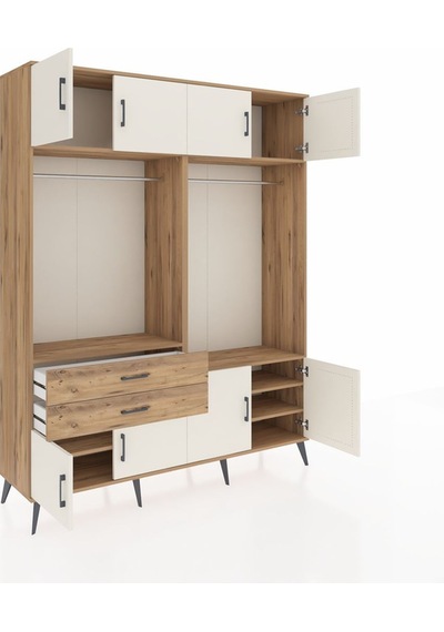 Hyperion Gardrop 7 Raflı 2 Çekmeceli 2 Askılı 176x44x221 Çam-aytaşı/çam Aytaşı/çam Hyperion Gardrop 7 Raflı 2 Çekmeceli 2 Askılı 176x44x221 Çam-aytaşı/çam Aytaşı/çam