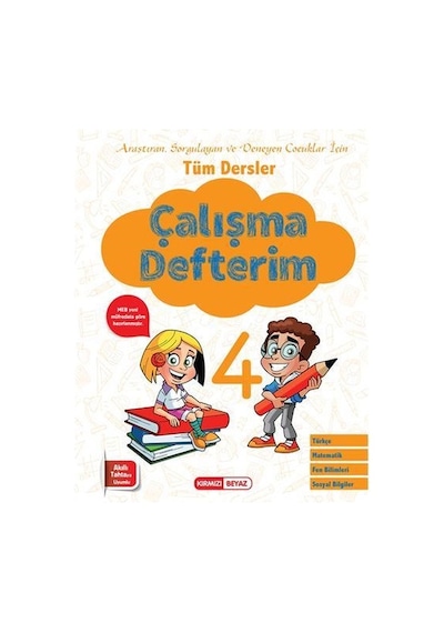 4. Sınıf Tüm Dersler Çalışma Defterim -  Kırmızı Beyaz Yayınları