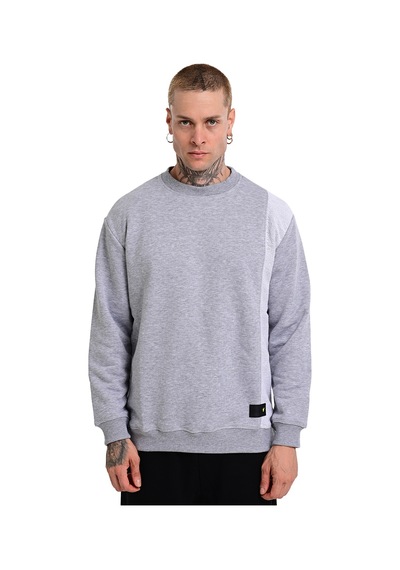 Sportive Alicante Erkek Gri Günlük Stil Sweatshirt 24ke003-grı Gri