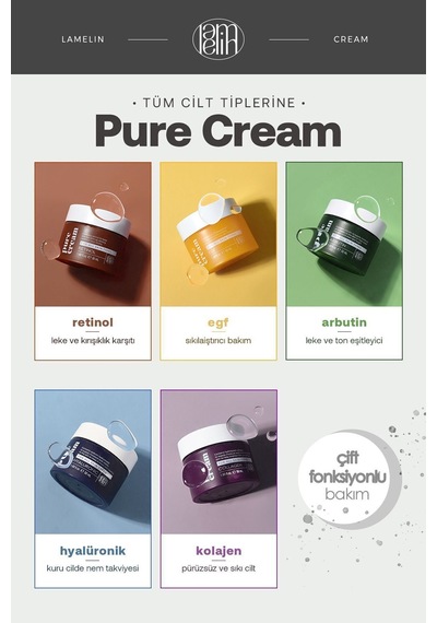 Lamelin Yenileyici ve Besleyici EGF Yüz Bakım Kremi Lamelin EGF Pure Cream 50 ML