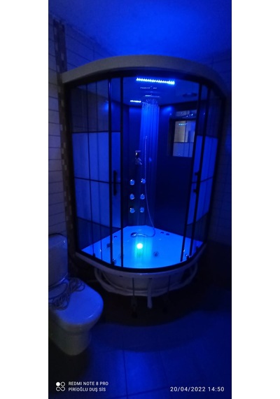110X110 Küvet Üstü Antrasit Compact Sistem Sistem 1