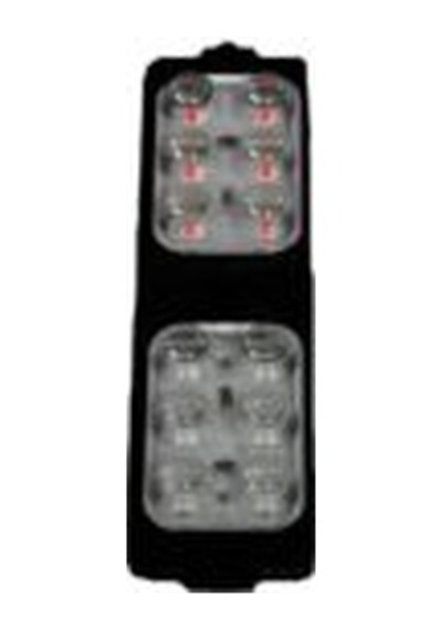 Polis Çakar Ip65 2835smd Kırmızı Mavi Flaş Strobe Işıklar Aydınlatma Oto Araba Motor 200lm Led Dc 12v 6w 12 Göz Led 2 Renk 104x26mm