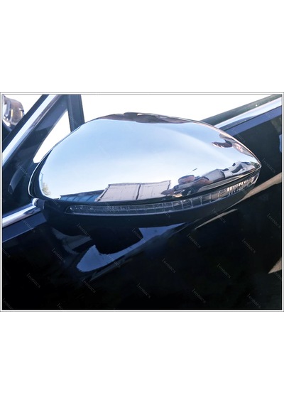 Vw Passat B8 Paslanmaz Krom Ayna Kapağı 2 Prç 2014-2019 Arası