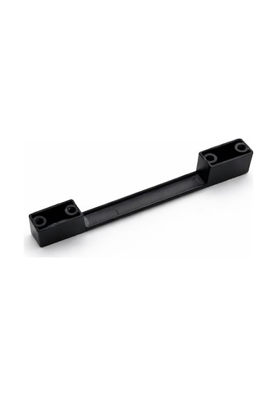 Çift Delikli Siyah 96-128 Mm Metal Köprü Kale Kulp, Lüks Mutfak Mobilya Dolap Çekmece Kulpu 5 Adet Siyah Siyah