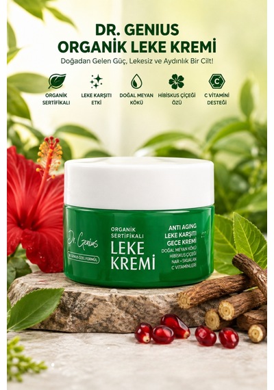 Dr. Genius Leke Kremi 50 Ml - Etko Cosmos Organic Sertifikalı& Anti-aging