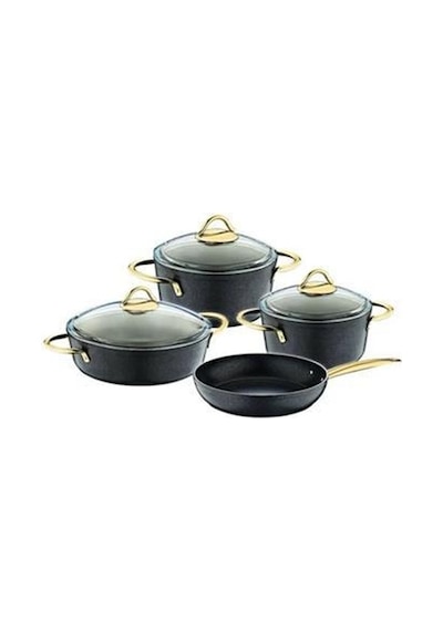 Oms Diamond Siyah Gold 7 Parça