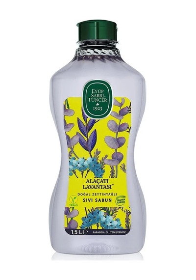 Vegan Formüllü Zeytinyağlı Sıvı Sabun, 1,5 Lt, Doğal İçeriklerle