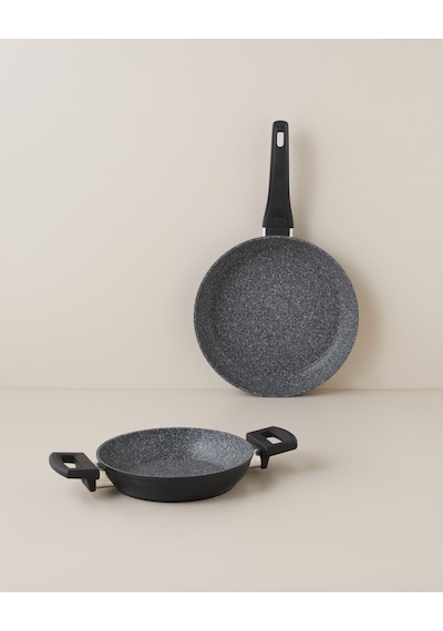 Valencia Premium 2 Parça Tava-sahan Seti 20-26 Cm Siyah