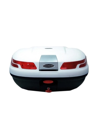 Maxem Motosiklet Beyaz Arka Çanta 45 Lt Beyaz