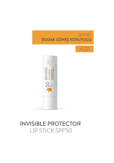 Babe Invisible Protector Lip Stick SPF50+ 4Gr - Besleyici Dudak Güneş Stick