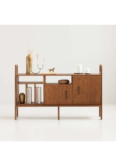 Woodesk Roble, Ahşap, Dolap Ve Konsol, 140x90, Tik Renk