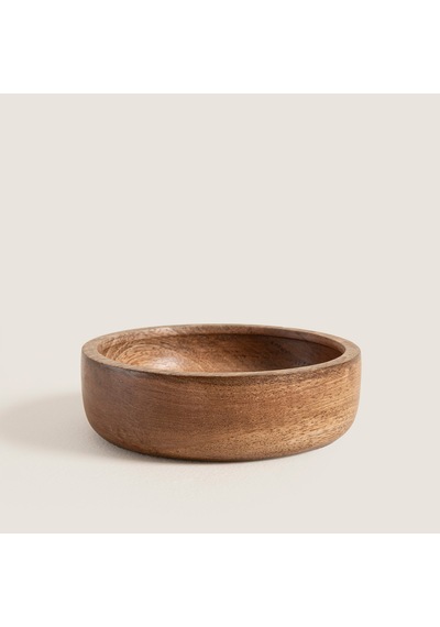 Sae Ahşap Sunum Kasesi 13x13x3.5cm Natural Naturel
