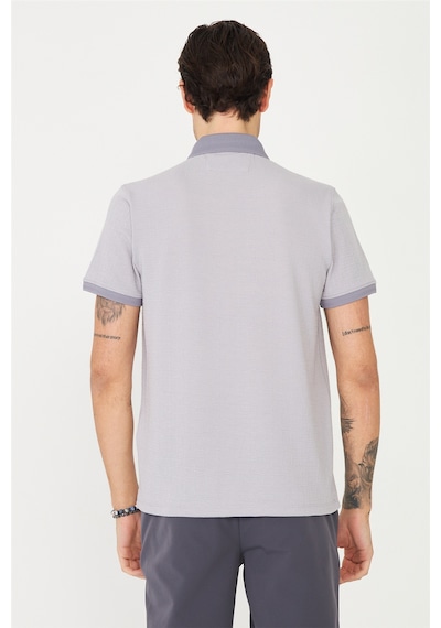 Gri Polo Yaka T-shirt Gri