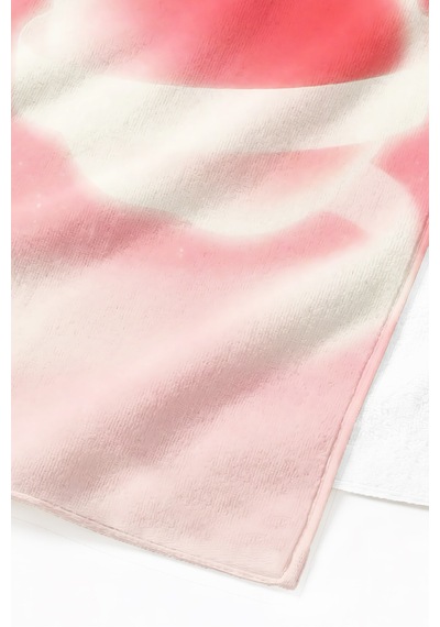 Kiraz Temalı Estetik Plaj Havlusu - Minimalist Pembe Beyaz Modern Hızlı Kuruyan Mikrofiber Havlu Pastel Gölgesi