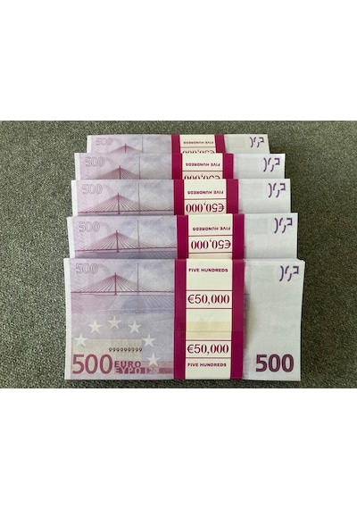 Aykar Yeni 1000 Adet 500 Euro Geçersiz Eğlence Oyun Şaka Düğünde