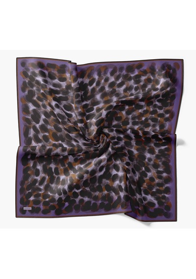 Silk Home Twill İpek Eşarp Noiré Mor 90x90 Çok Renkli
