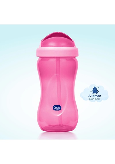 761 Wee Baby Pipetli Bardak Pembe 350 Ml 5 Adet Çok Renkli