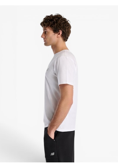 New Balance Mnt1537 Erkek Beyaz T-shirt - Mnt1537