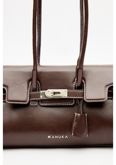 Manuka Toka Detaylı Kapaklı Çanta Kahverengi Aw25cnt00002-122 Kahverengi