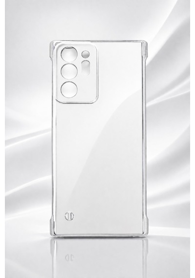 Samsung Galaxy Note 20 Ultra 5g Uyumlu Kamera Korumalı Yanları Açık Sararmaz Sert Mika Şeffaf Kılıf