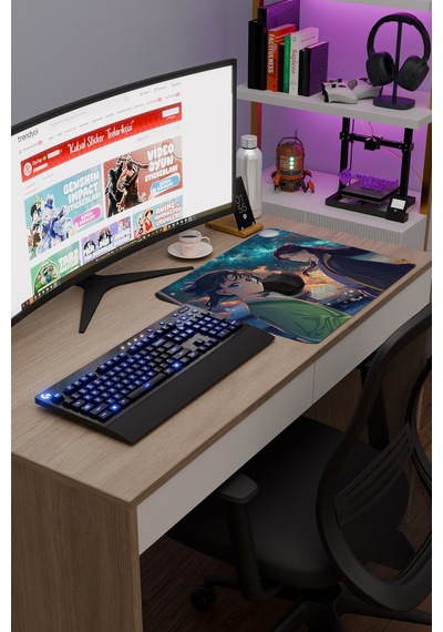 Kusuriya No Hitorigoto Anime V1 - 48x40 Xl Gaming Kauçuk Kaymaz Taban Mouse Pad Fare Altlığı