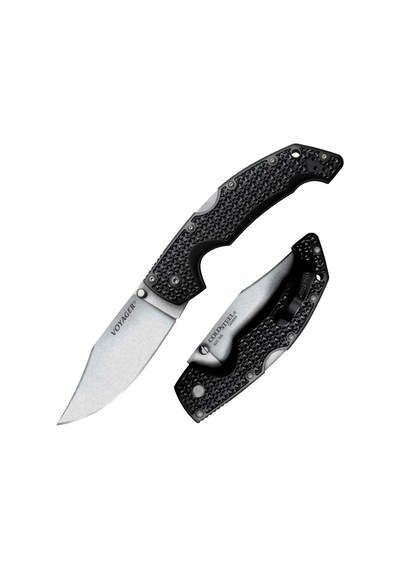 Cold Steel Voyager Clip Point Large Kamp Çakı Siyah 24385821