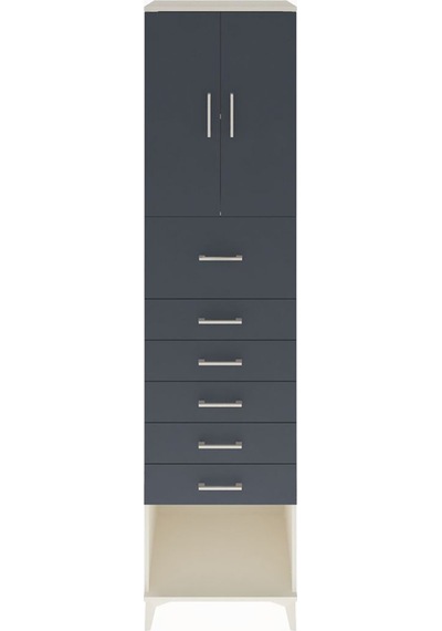 Hyperion Dolap 2 Raflı 6 Çekmeceli 2 Kapaklı 60x44x243 Aytaşı... Aytaşı