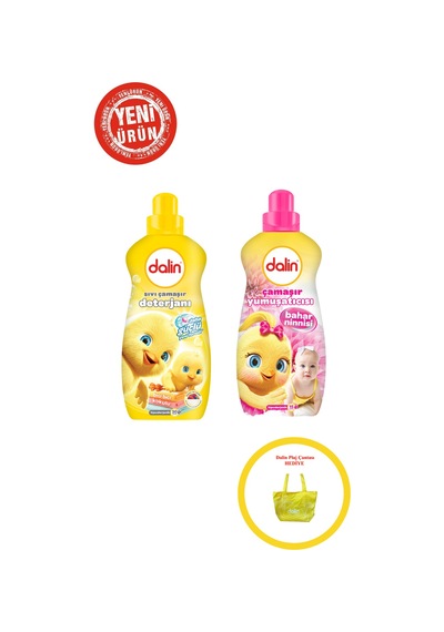 Bebek Deterjanı Ve Bebek Yumuşatıcısı Karma Seti Yeni Ürün Çanta Hediyeli 1001 1,44 L