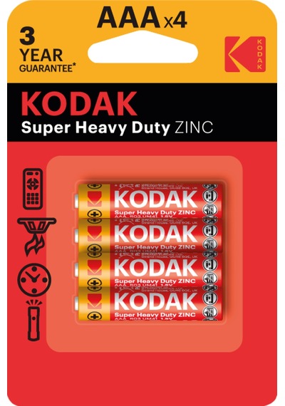 Kodak Çinko Karbon İnce Pil Blister Aaa 4'lü