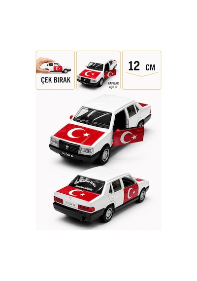 1:36 Ölçek Tofaş Metal Model Araba - Görseldeki Renk